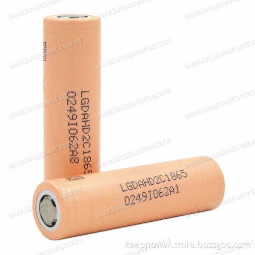 LG 18650 HD2C 20 amp lithium-ion rechargeable battery 2100mah